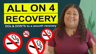 Recovery from your All on 4 Dental Implant Procedure  Post Operative Instructions [upl. by Annohsak]