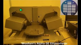 12 Measuring SiO2 thickness with Woollams AlphaSE Ellipsometer [upl. by Ancelin876]