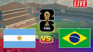 Brazil vs Argentina Live score Football  World Cup Qualification Match 2023  Brazil vs Arg live [upl. by Ahsitauq]