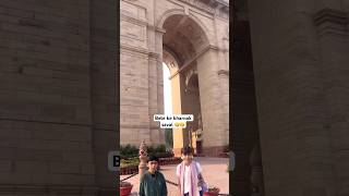 Indian Gate amp tejas ke funny questions Kappusaran10m  my first indian gate tour shorts delhi [upl. by Budwig]