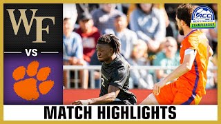 Clemson vs Wake Forest Match Highlights  2024 ACC Mens Soccer Championship [upl. by Grossman]