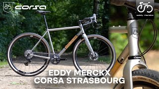 Eddy Merckx Corsa Strasbourg handmade w Columbus steel  your companion for offroad adventures [upl. by Nylesor984]