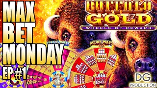 ⭐MAX BET MONDAY⭐ EP 001 BUFFALO GOLD WHEELS OF REWARD SLOT MACHINE BONUS WINNING SESSION Yaamava [upl. by Zennas403]