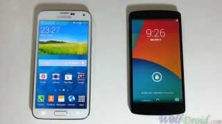 Samsung Galaxy S5 Vs Google Nexus 5 Booting Time [upl. by Earaj140]