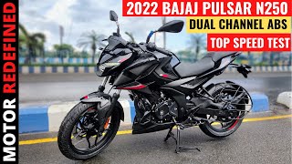 2022 Bajaj Pulsar N250 Top Speed Test  All Gear Speed Test  Motor Redefined [upl. by Epoillac231]