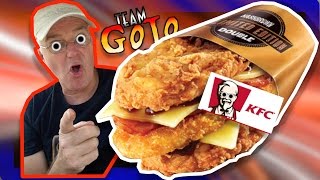 KFC Zinger Hashbrown DOUBLE DOWN Food Review [upl. by Haymes]