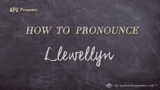 How to Pronounce Llewellyn Real Life Examples [upl. by Johnny174]