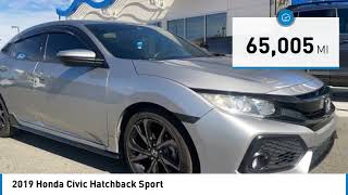 2019 Honda Civic Hatchback 814851 [upl. by Yonita309]