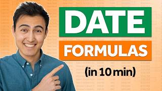 Master Date Functions in Excel HUGE time saver [upl. by Gordon901]