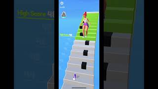 Sock Slide The ULTIMATE Downstairs Race Challenge games shorts viral funny [upl. by Axela]