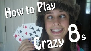 How to play crazy 8s kids card game  tutorial [upl. by Prentice]