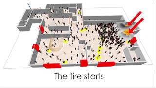 Model of the evacuation of the Station Nightclub fire using BDI agents [upl. by Herzberg]