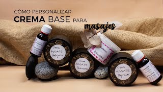 Cómo personalizar la Crema Base para Masajes de Gran Velada  Guía paso a paso [upl. by Dahraf]