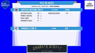 Yarraville 2nd XI v Hoppers Crossing 2nd XI [upl. by Ytsur]