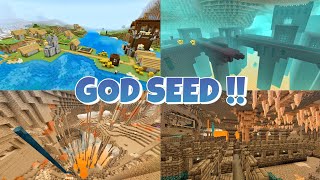 GOD Seed for Minecraft 11832  Minecraft Survival Seed  Best Seed  Bedrock amp Java [upl. by Notwal]