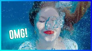 TESTING WATERPROOF MAKEUP UNDERWATER  NikkieTutorials [upl. by Tonina403]