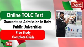 TOLC Exam Italy  Complete Process For Admission To Public Universities  Fees Syllabus amp Tips [upl. by Prisilla]