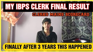 MY IBPS CLERK FINAL RESULT  IBPS CLERK 2023 MAINS SCORECARD  ibpsclerk ibpsclerkexam [upl. by Caswell167]