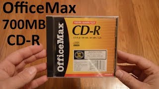 Unboxing OfficeMax 700MB CDR [upl. by Acimak]