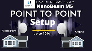 NanoBeam 5AC Gen2 Point To Point Configuration  NanoBeam 5AC How To Setup [upl. by Wichman201]