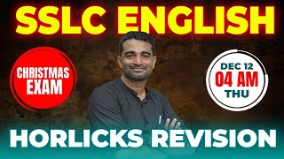 SSLC ENGLISH CHRISTMAS EXAM  HORLICKS LIVE  MS SOLUTIONS [upl. by Nyllij]