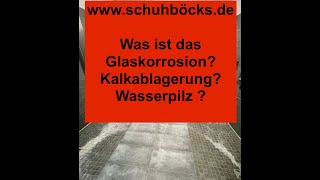 Glaskorrosion  Wasserpilz Oder Kalk [upl. by Airdnoed]