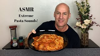 ASMR Eating Spaghetti and MeatballsNo TalkingExtreme Pasta Sounds [upl. by Radferd]