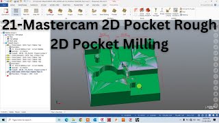 21Mastercam 2D Pocket Rough 2D Pocket Milling How To Create Mastercam 2D Toolpathvmcviralvideo [upl. by Glynn937]