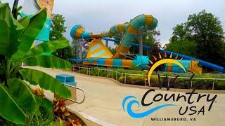 Water Country USA Williamsburg Virginia 4K [upl. by Lanrev]