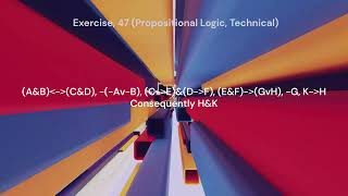 Exercise 47 Propositional Logic Technical [upl. by Oralle114]