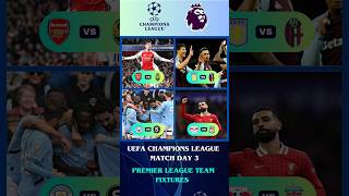 UCL FIXTURES TODAY • RB LEIPZIG VS LIVERPOOL  PREMIER LEAGUE TEAMS MATCH DAY 3 uefachampionsleague [upl. by Marder]