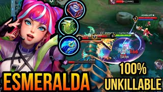 Esmeralda Best Sustain Build 100 Unkillable  Top Global Esmeralda Gameplay amp Build  MLBB [upl. by Obediah]