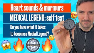 Medical Legend heart sounds and mumurs self test 🔥 🔥 🔥🤯😱 [upl. by Kemme40]