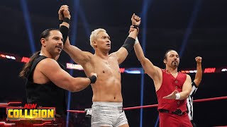 The new Elite EVPs amp Okada make their inring AEW Debut PAC returns  3924 AEW Collision [upl. by Wolf]