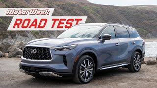 The 2022 Infiniti QX60 is a Beautiful Utility That Doesn’t Forget the Utility  MotorWeek Road Test [upl. by Tobye]