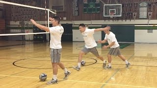 Right Side Spiking FOOTWORK  How to SPIKE a Volleyball Tutorial [upl. by Areic]