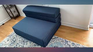 Milliard TriFold Foam Folding Mattress and Sofa Bed for Guests Twin XL review [upl. by Hakvir]