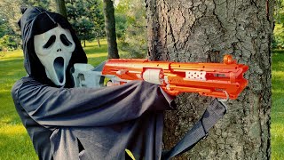 Денис и Диана УГНАЛИ ЭЛЕКТРОБАЙК ПРИЗРАКА  Nerf Gun Game [upl. by Dickie]