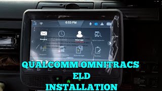 Qualcomm OMNITRACS ELD Electronic logbook installation [upl. by Anelhtak]