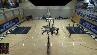 Crystal Springs Uplands School vs Woodside Priory School Womens JV Volleyball [upl. by Jaela]