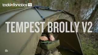 Tackle Fanatics TV  Trakker Tempest Brolly V2 [upl. by Rabjohn]