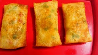 Spring roll recipe in tamil  Potato spring roll  Aloo spring roll [upl. by Arrol]