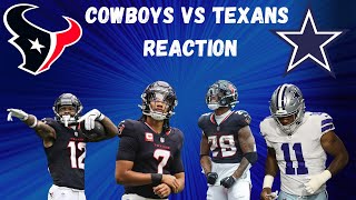 Cowboys vs Texans Reaction [upl. by Ainafets529]