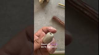 Quick Tip Adding Texture to Beads ceramics beads clay tutorial texture [upl. by Sitsuj]