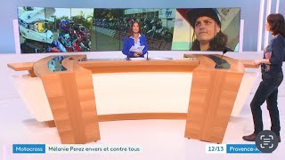 REPORTAGE FRANCE 3  Mélanie ou le choix dêtre une femme dans le motocross [upl. by Htehpaj199]