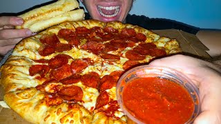 Papa Johns vs Pizza Hut vs Dominos asmr mukbang 먹방 [upl. by Suivatnom298]