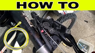 How to InstallReplace Shifter Cable in Combo Shifter Paano magpalitmagkabit ng shifter cable [upl. by Yendys]