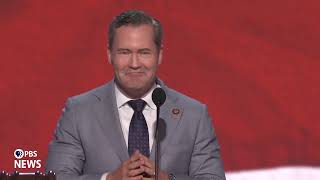 WATCH Rep Michael Waltz speaks at 2024 Republican National Convention  2024 RNC Day 1 [upl. by Eniron]