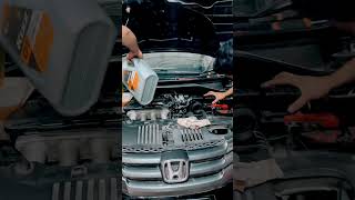 Honda city engine oil change 🏁 contact whatsapp [upl. by Stacee45]