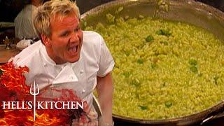 Gordon Furious Risotto With NO Seasoning  Hells Kitchen [upl. by Aramit]